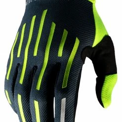 100% Ridefit Gloves -Motorcycle Gloves Sales 100 ridefit gloves fluo yellow charcoal 1