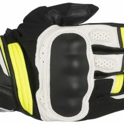 Alpinestars Booster Gloves -Motorcycle Gloves Sales alpinestars booster gloves black white fluo yellow scaled