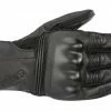 Short Cuff Gloves Alpinestars Gareth Gloves -Motorcycle Gloves Sales alpinestars gareth leather glove black