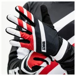 BILT Lux Sleek Gloves 9 BILT Lux Sleek Gloves -Motorcycle Gloves Sales bilt lux sleek glv bk wh rd black white red 3