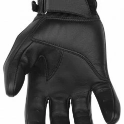 Short Cuff Gloves Black Brand Pinstripe Gloves (SM) -Motorcycle Gloves Sales black brand pinstripe gloves black 1 scaled