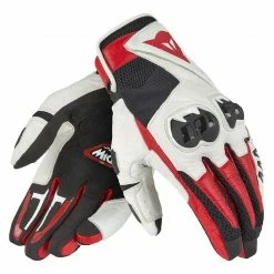 Short Cuff Gloves Dainese MIG C2 Gloves -Motorcycle Gloves Sales dainese migc2 gloves black white lava red