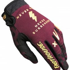 Women Who Ride Fasthouse Speed Style Golden Women's Gloves -Motorcycle Gloves Sales fasthouse speed style golden womens gloves maroon 2 scaled