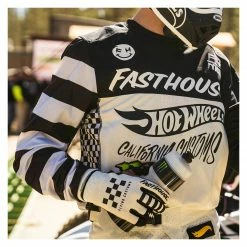 Fasthouse Youth Speed Style Hot Wheels Gloves -Motorcycle Gloves Sales fasthouse youth speed style hot wheels gloves white black 3