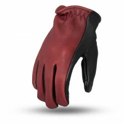 Short Cuff Gloves First Manufacturing 2-Tone Roper Gloves -Motorcycle Gloves Sales first manufacturing2 tone roper gloves black oxblood