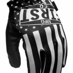 Short Cuff Gloves First Manufacturing Clutch Gloves 12 Short Cuff Gloves First Manufacturing Clutch Gloves -Motorcycle Gloves Sales first manufacturing clutch gloves black white flag