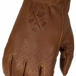 Short Cuff Gloves Highway 21 Louie Perforated Gloves -Motorcycle Gloves Sales highway21 louie perforated gloves brown scaled