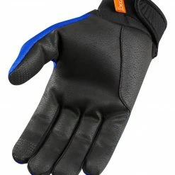 Summer Gloves Icon Anthem 2 CE Gloves -Motorcycle Gloves Sales icon glove anthem2 ce hi viz blue 1