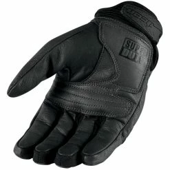 Short Cuff Gloves Icon Super Duty 2 Gloves -Motorcycle Gloves Sales icon glove superduty black 1