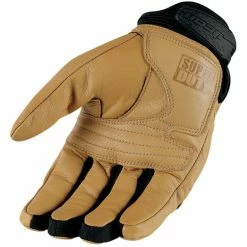 Short Cuff Gloves Icon Super Duty 2 Gloves -Motorcycle Gloves Sales icon glove superduty tan 1