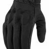 Summer Gloves Icon Anthem 2 Women's Gloves -Motorcycle Gloves Sales icon glove wm anthem2 stealth black