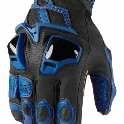 Short Cuff Gloves Icon Hypersport Short Gloves -Motorcycle Gloves Sales icon hypersport short gloves blue