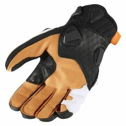 Short Cuff Gloves Icon Hypersport Short Gloves -Motorcycle Gloves Sales icon hypersport short gloves white 1