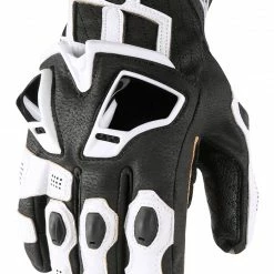 Short Cuff Gloves Icon Hypersport Short Gloves -Motorcycle Gloves Sales icon hypersport short gloves white