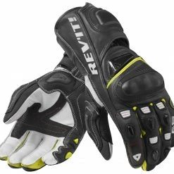Race Gloves REV'IT! Jerez 3 Gloves -Motorcycle Gloves Sales revit jerez3 gloves black neon yellow scaled