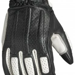 RSD Apparel Summer Gloves Roland Sands Rourke Gloves - Black/White