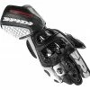 Summer Gloves Spidi Carbo Track EVO Gloves -Motorcycle Gloves Sales spidi carbo track evo gloves black white