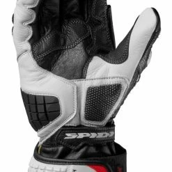 Summer Gloves Spidi Carbo Track EVO Gloves -Motorcycle Gloves Sales spidi carbo track evo gloves black white 2